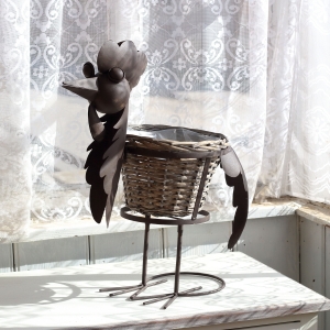 Stojan na kvety kohút 54cm