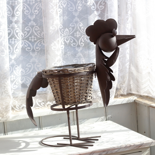 Stojan na kvety kohút 54cm