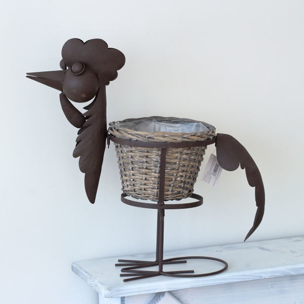 Stojan na kvety kohút 54cm