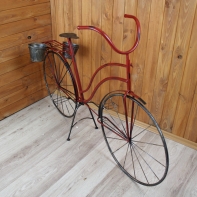 Stojan na kvety bicykel červené 85x134cm
