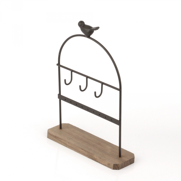 Stojan na šperky s vtáčikom 19x6x25cm