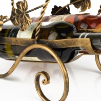 Stojan na víno na dve fľaše 30x22x27cm