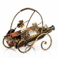 Stojan na víno na dve fľaše 30x22x27cm