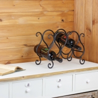 Stojan na víno kovový 26x34x16cm