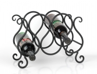 Stojan na víno kovový 26x34x16cm