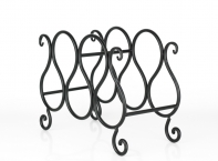 Stojan na víno kovový 26x34x16cm