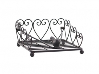 Stojan na obrúsky čierny