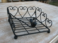 Stojan na obrúsky čierny