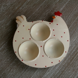 Stojanček na vajce - kohút 13,5x13,5x2cm