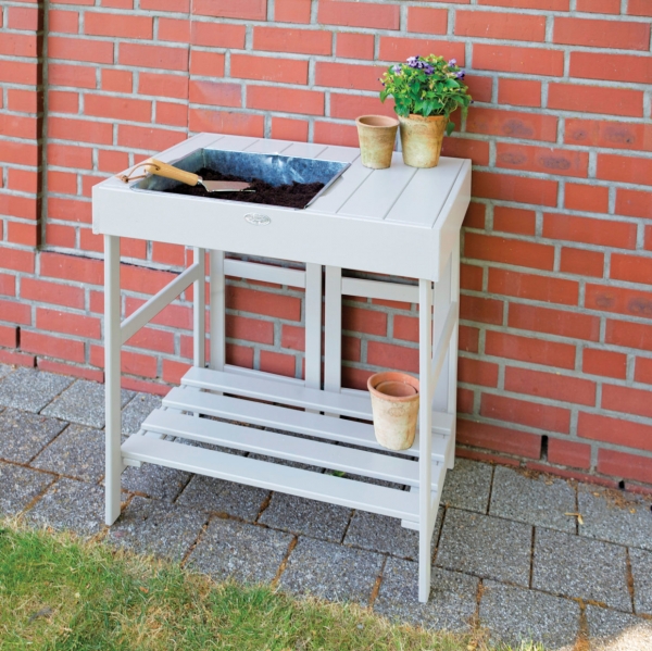 Stôl pre výsadbu 78,5x58x81,8cm biely