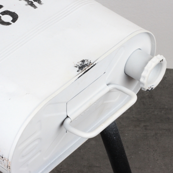 Stolička kanister biely 28x35x45cm