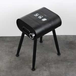 Stolička kanister čierny 28x35x45cm