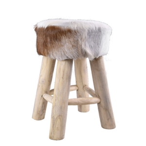 Stolička s kožušinou 45cm