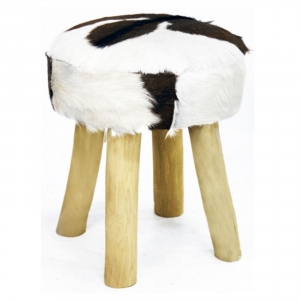 Stolička s kožušinou 50cm