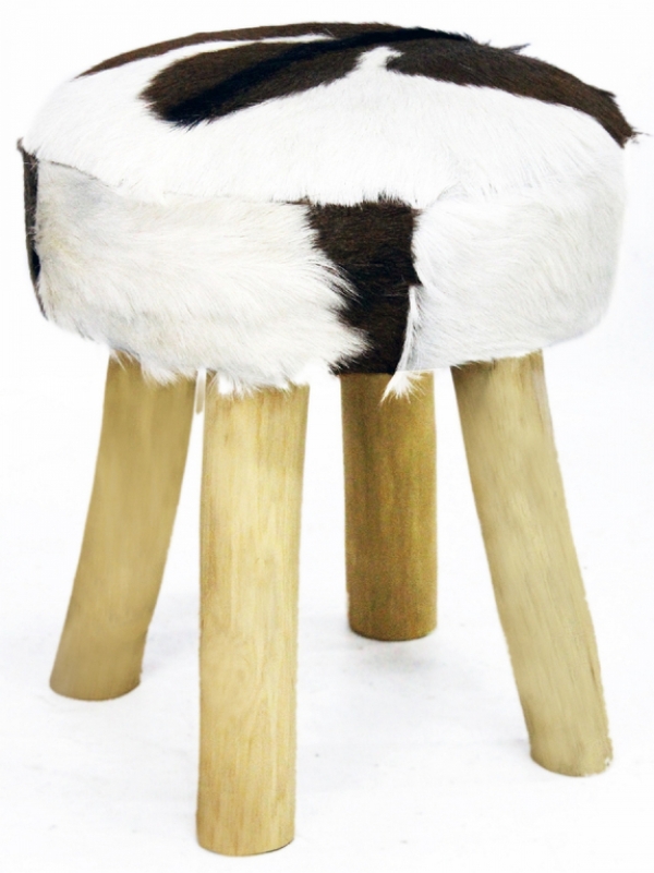 Stolička s kožušinou 50cm