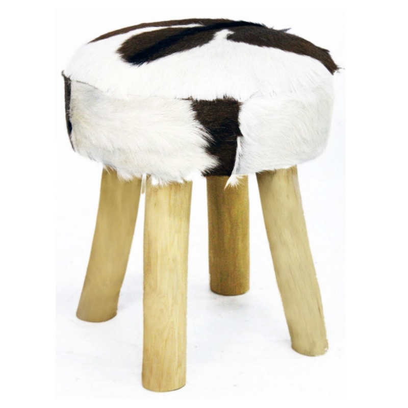Stolička s kožušinou 50cm