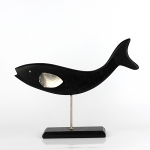 Stolné dekorácie drevená ryba veľká