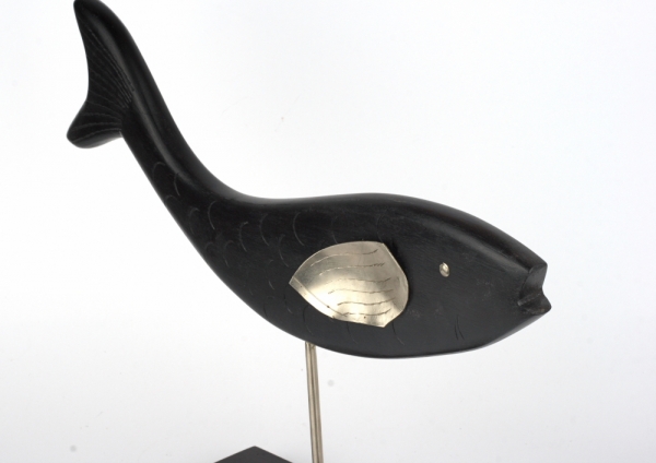 Stolné dekorácie drevená ryba veľká