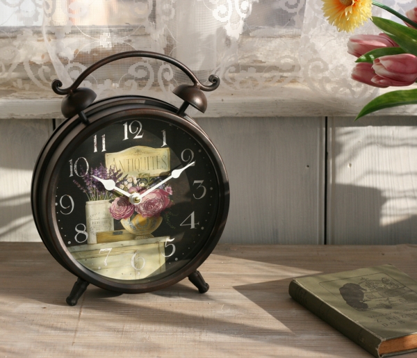 Stolové hodiny budík Provence 21cm