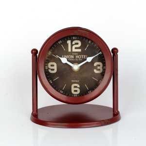 Stolové hodiny kovové 15x15x11cm