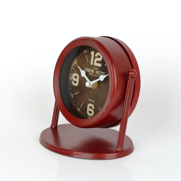 Stolové hodiny kovové 15x15x11cm