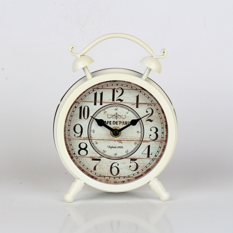 Stolové hodiny kovové 20x16x6cm