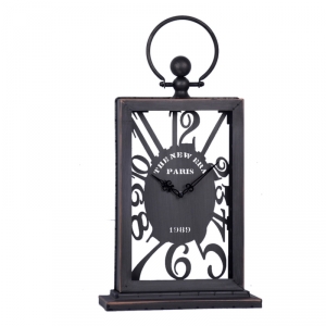 Stolové hodiny kovové so závesom