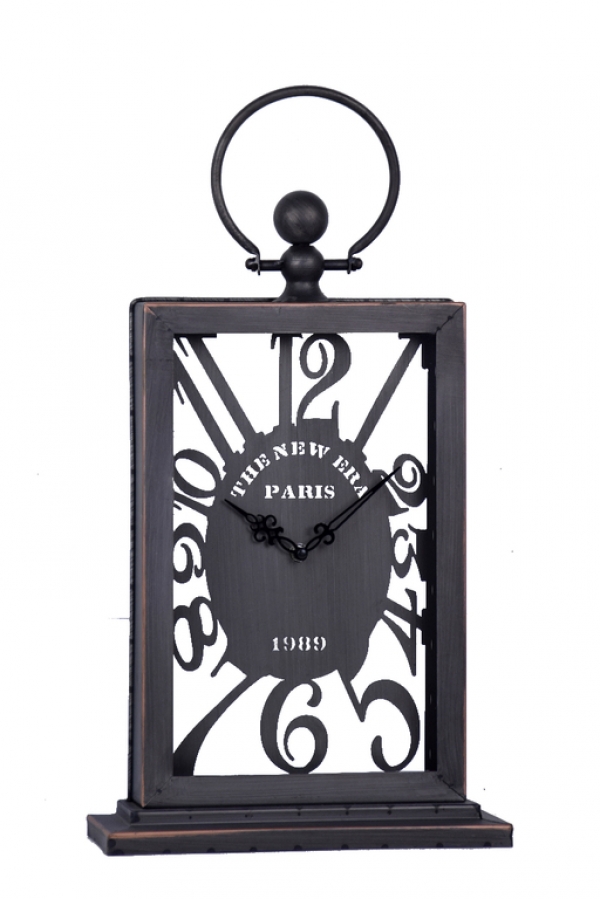 Stolové hodiny kovové so závesom