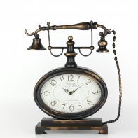 Stolné hodiny retro telefón 37x18x42cm