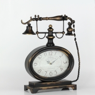 Stolné hodiny retro telefón 37x18x42cm