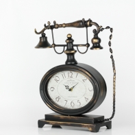 Stolné hodiny retro telefón 37x18x42cm