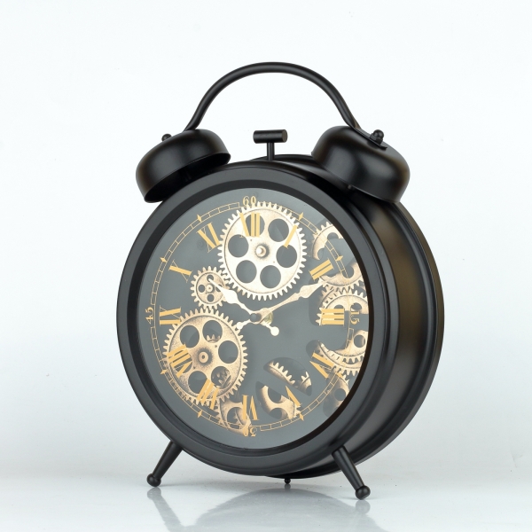 Stolové hodiny s pohyblivými kolesami 34 cm