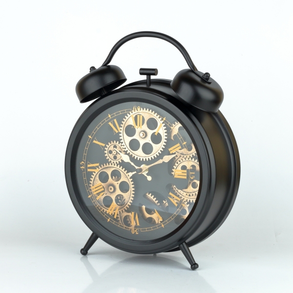 Stolové hodiny s pohyblivými kolesami 34 cm