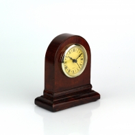 Stolné hodiny tmavé drevo 13cm