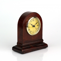 Stolné hodiny tmavé drevo 13cm