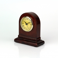 Stolné hodiny tmavé drevo 13cm