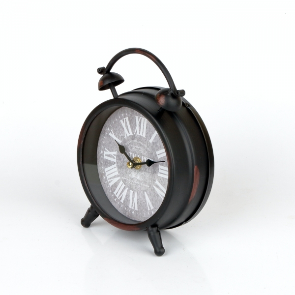 Stolové hodiny v podobe budíka 16x21x6cm