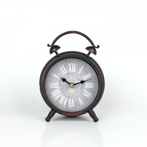 Stolové hodiny v podobe budíka 16x21x6cm