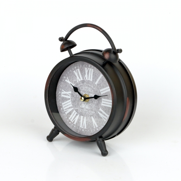 Stolové hodiny v podobe budíka 16x21x6cm