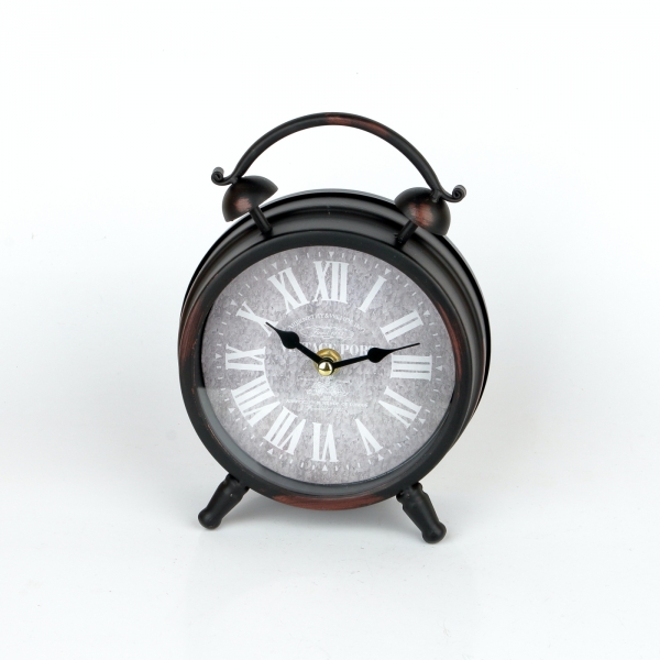 Stolové hodiny v podobe budíka 16x21x6cm