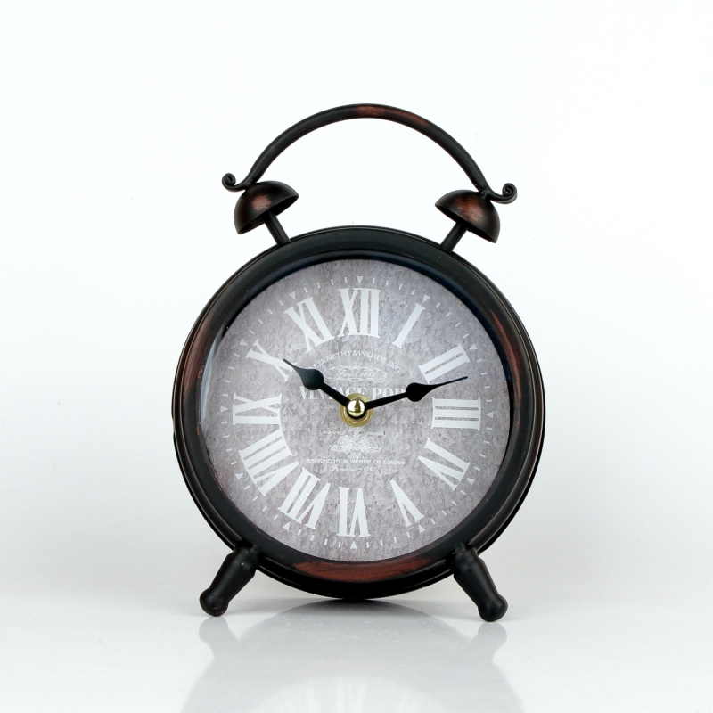 Stolové hodiny v podobe budíka 16x21x6cm