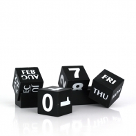 Stolový kalendár drevené kocky 18x6x7cm