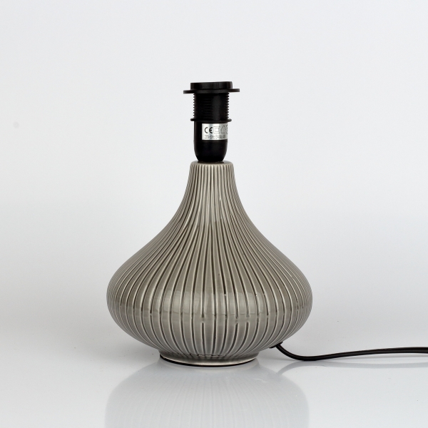 Stolná lampa 22x31cm šedá