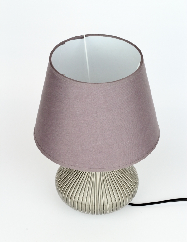 Stolná lampa 22x31cm šedá