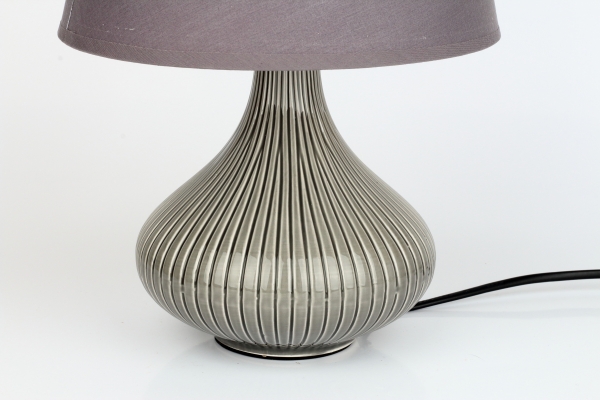 Stolná lampa 22x31cm šedá