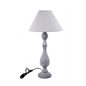 Stolná lampa antik šedý sirma 66cm