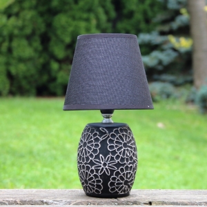 Stolná lampa čierna