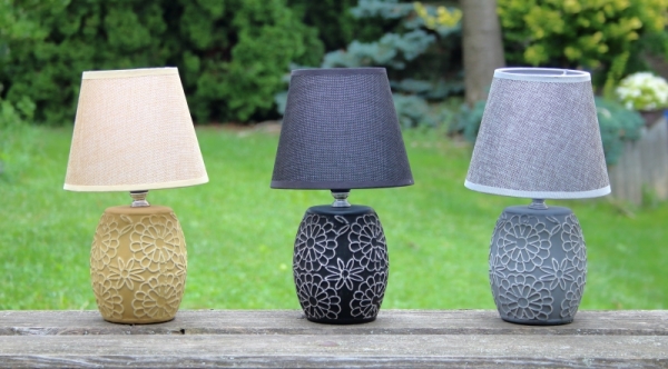 Stolná lampa čierna