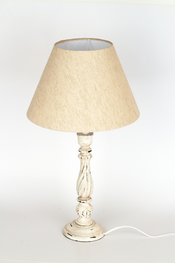 Stolná lampa s ozdobnou nohou 60cm