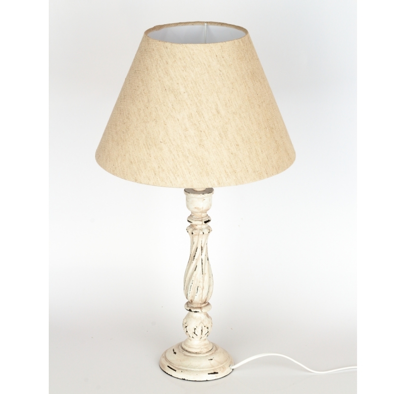 Stolná lampa s ozdobnou nohou 60cm